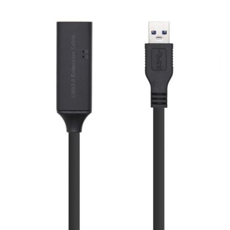 Cable Alargador USB 3.0 con Amplificador Aisens A105-0408/ USB Macho